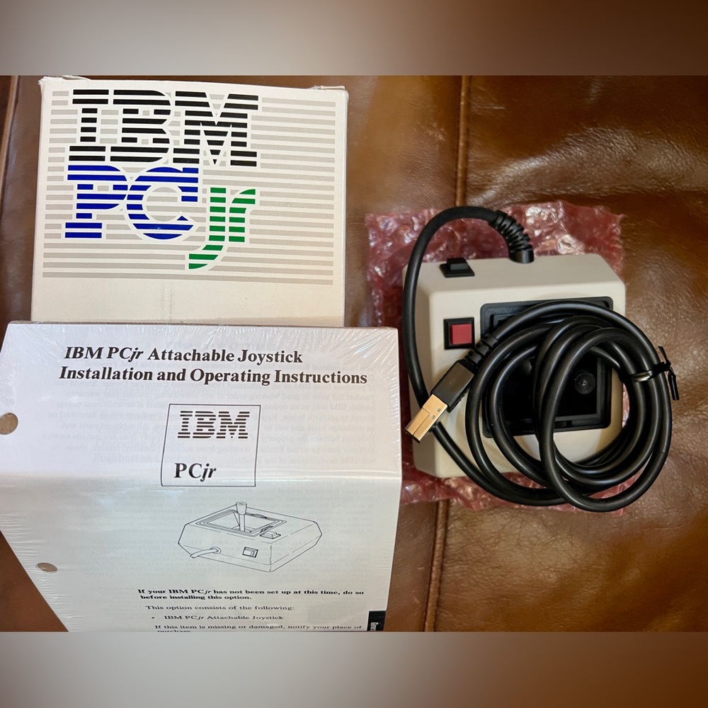 IBM PCjr Joystick Vintage OEM Computer Controller for Gaming NEW Old Stock